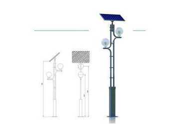 Farola solar para jardín