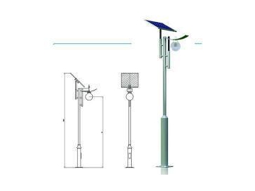 Farola solar para jardín