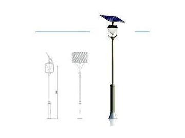 Farola solar para jardín