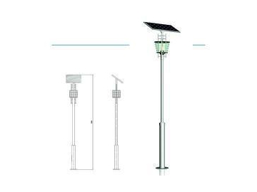 Farola solar para jardín