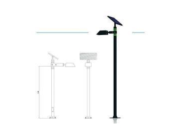 Farola solar para jardín