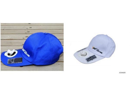 Gorra con ventilador solar