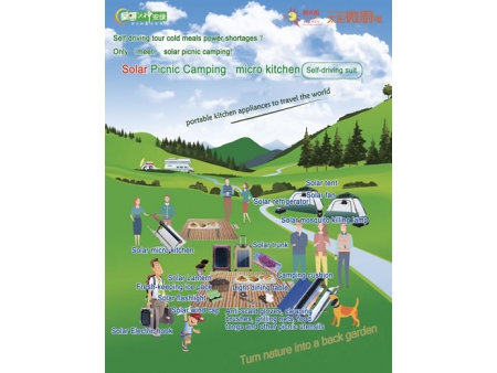 Set de camping solar para picnic