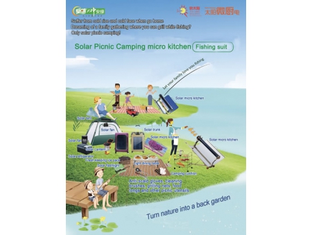 Set de camping solar para picnic