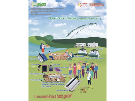 Set de camping solar para picnic