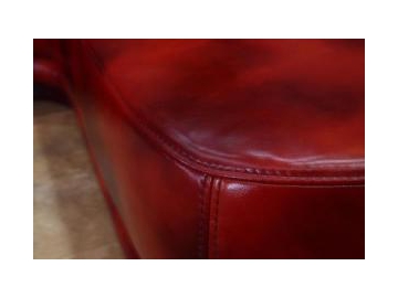 Sofá de piel estilo clásico europeo B010