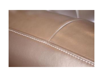 Sofá de piel estilo clásico europeo B011