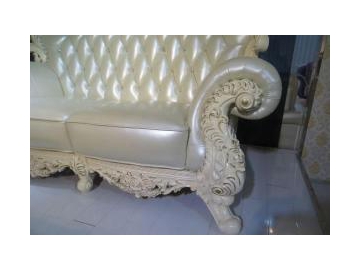 Sofá de piel estilo clásico europeo B888