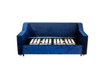 Sofá cama de tela convertible