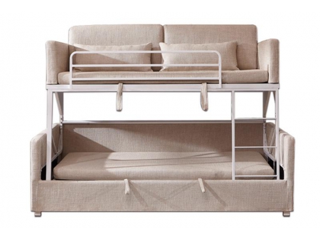 Sofá cama de tela tipo litera