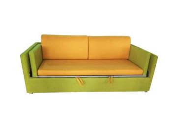 Sofá cama de tela tipo litera
