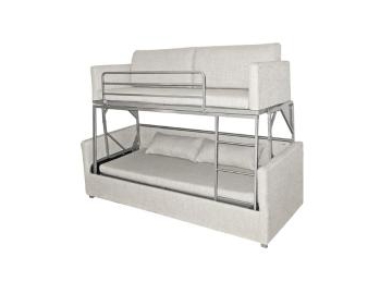 Sofá cama de tela tipo litera
