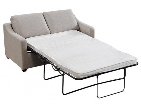 Sofá cama de cuero de dos cuerpos