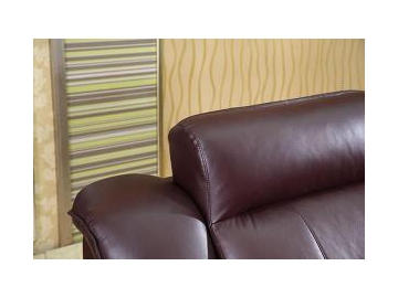 Sofá de piel contemporáneo GF089