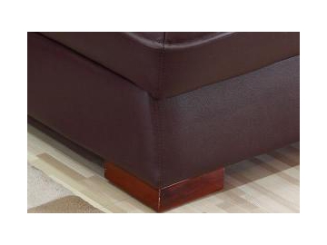 Sofá de piel contemporáneo GF089