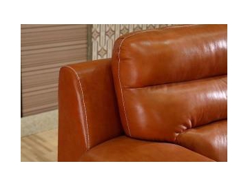 Sofá de piel contemporáneo GF098