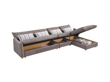 Sofá cama de tela para salas de estar