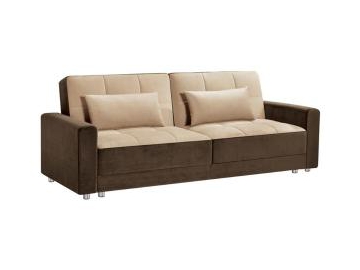 Sofá cama de tela inclinable
