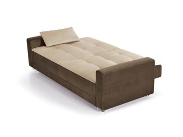 Sofá cama de tela inclinable