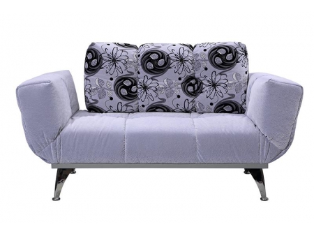 Sofá cama de tela con brazo plegable