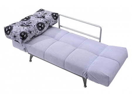 Sofá cama de tela con brazo plegable