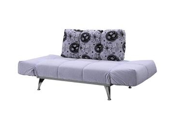 Sofá cama de tela con brazo plegable