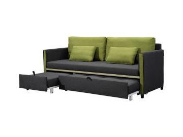 Sofá convertible de tela Queen Size