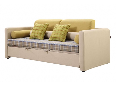 Sofá convertible de tela para salas de estar