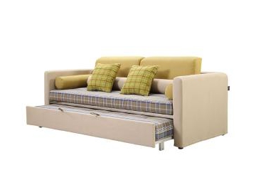 Sofá convertible de tela para salas de estar
