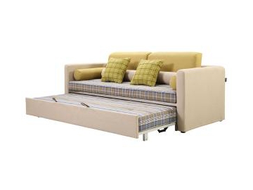 Sofá convertible de tela para salas de estar