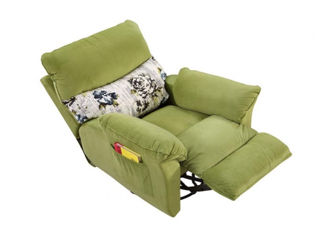 Sillón de tela reclinable