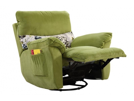 Sillón de tela reclinable