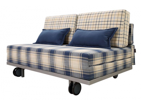 Sofá cama de tela tipo futón