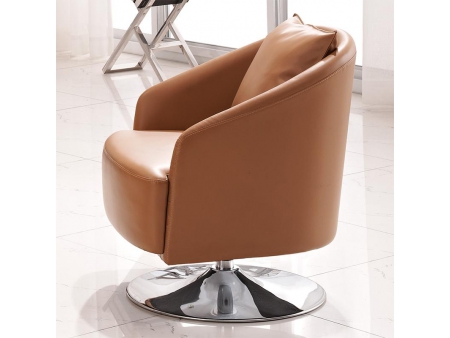 Set de sillones individuales de cuero para sala de recepción