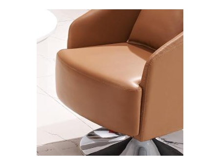 Set de sillones individuales de cuero para sala de recepción