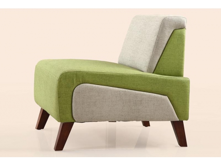 Sillón de tela sin apoyabrazos