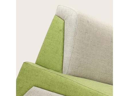Sillón de tela sin apoyabrazos