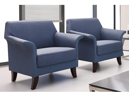 Sillón de cuero para vestíbulos