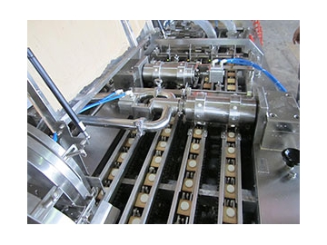Máquina para hacer sándwiches de galletas de 4 carriles