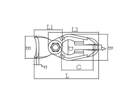 Eslabón conector de acero aleado