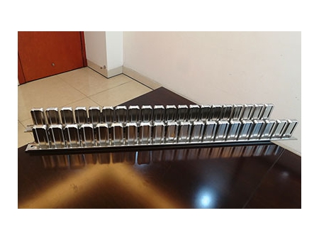 Molde de acero inoxidable para hacer paletas de hielo, Vitaline de 20 carriles-3