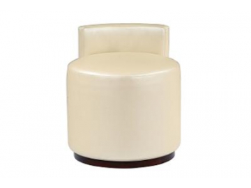 Banqueta de cuero para tocador de maquillaje