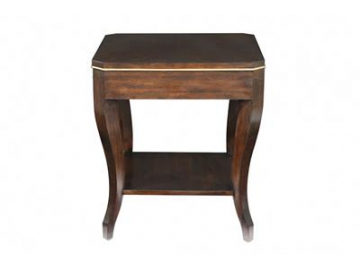 Mesa auxiliar cuadrada de madera