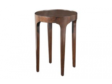 Mesa auxiliar de madera de cerezo