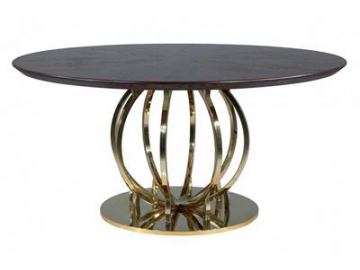 Mesa de comedor en madera de roble rojo