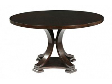 Mesa de comedor antigua de madera de abedul