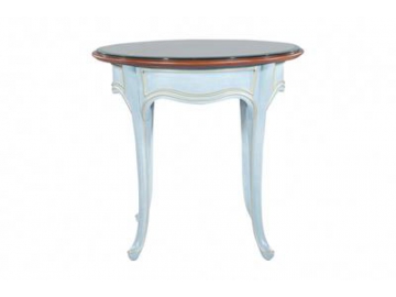 Mesa ratona redonda de madera