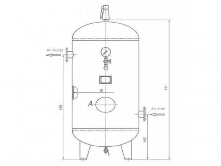 Receptor de aire / depósito de aire