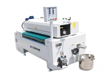 Máquina para revestimiento de pintura con rodillo simple