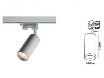 (Serie J) Luz de riel LED y carcasas pendientes para montaje de reflectores